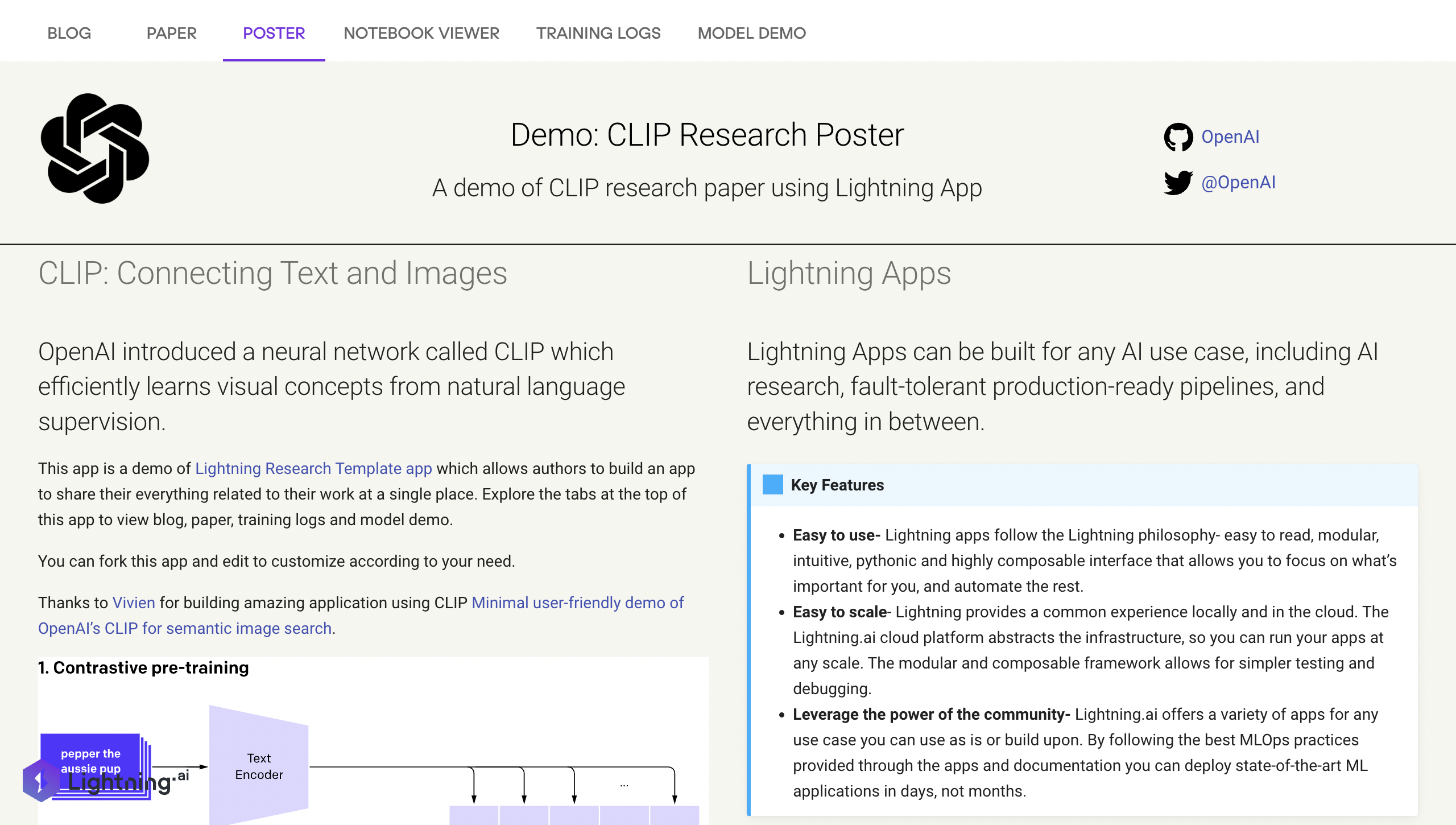 Research Poster Lightning App