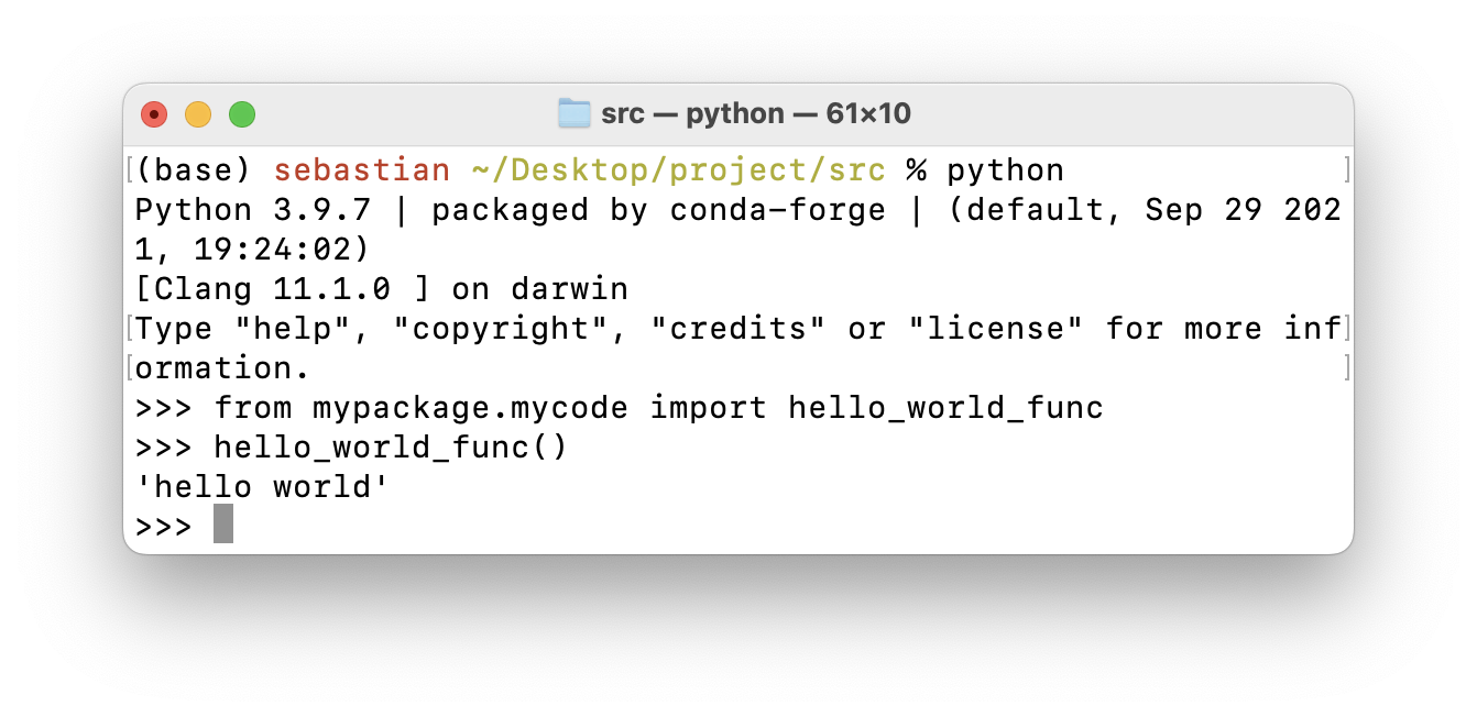 Import Python Project